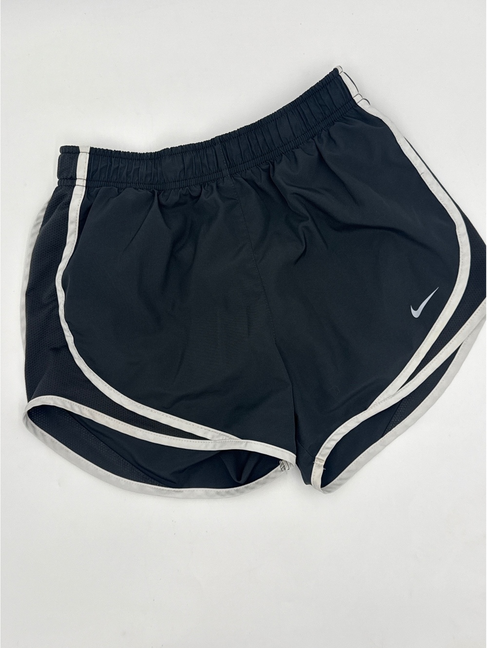 Nike xs Dri-FIT Black Running Shorts with White Trim
